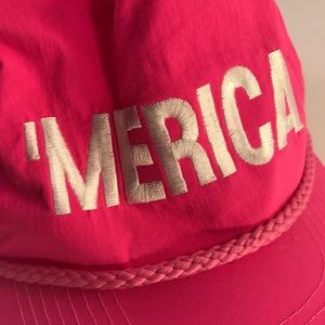 American Hat Snapback Pink ‘Merica